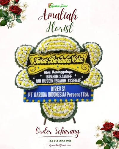 Papan Bunga Duka di Sendangrejo